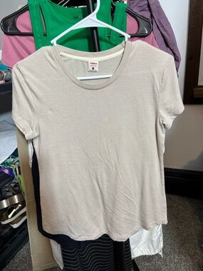 HOMAGE Short Sleeve Crewneck Tee in Light Beige